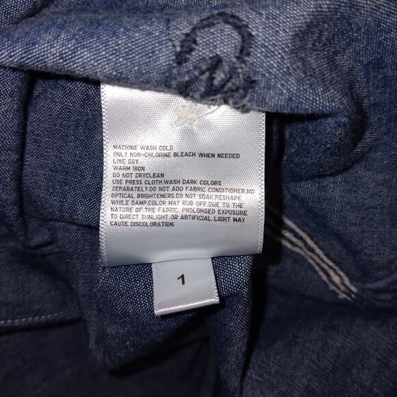 JW ANDERSON CHAMBRAY BUTTON DOWN  SHIRT - Picture 9 of 14